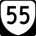 State Route 55 marker