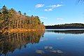 Walden Pond in Concord, Massachusetts, an example of a natural site listed on the NRHP