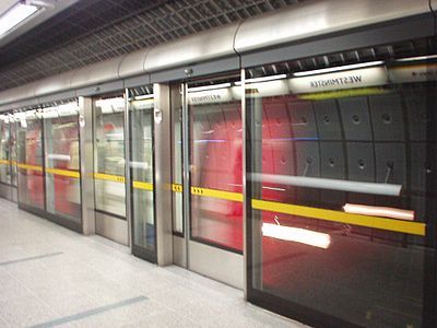 Westminster station barriers