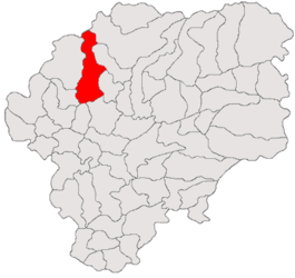 Location in Bistrița-Năsăud County