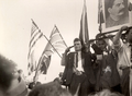 Image 58Nicolae Ceaușescu and others welcome the Red Army as it enters Bucharest on 30 August 1944. (from History of Romania)