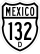 Federal Highway 132D marker