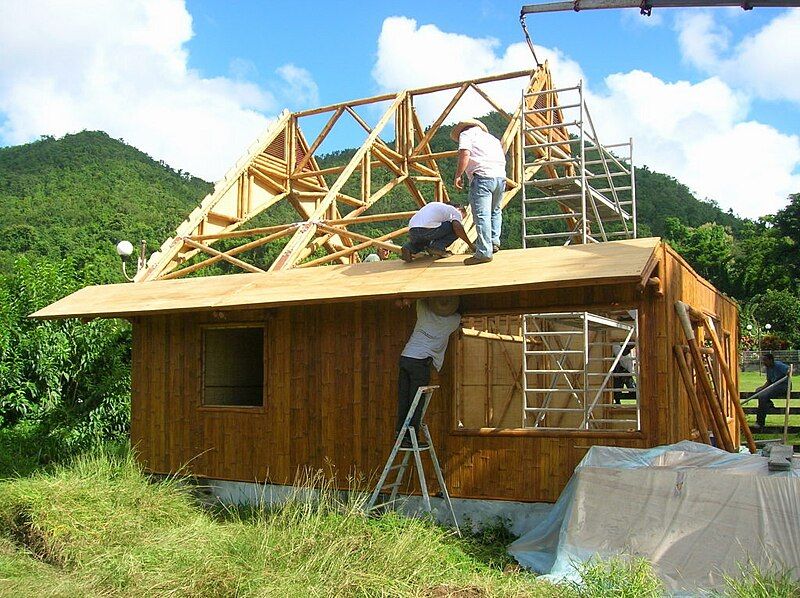 File:Construction maison bambou.jpg