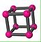 8 vertices and 12 edges. Yutsis graph of the 12j-symbol of the second kind.