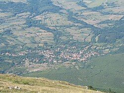 View on Mirovo from Rtanj mountain, Serbia.