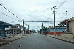 The Carretera Central in central Sibanicú