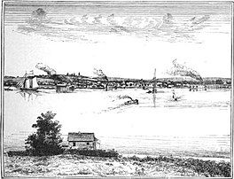 Sturgeon Bay, 1881, depicting different kinds of vessels[38]