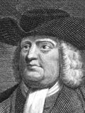 Black-and-white portrait of William Penn