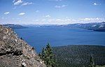 Yellowstone Lake as seen from Two Ocean Plateau looking north (1963)