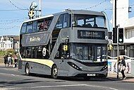 A Blackpool Transport Enviro400 City at Pleasure Beach