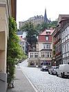 View from Blankenburg of Blankenburg Castle on the Blankenstein