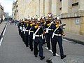 The changing of the guard at the Casa de Nariño.