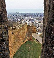 Wall of the Derbent citadel.