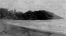 Fengbitou Shanzaitou and beach during the Japanese colonial period