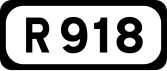 R918 road shield}}