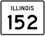 Illinois Route 152 marker