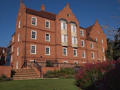 The Griffiths Building of Linacre College. Founded in 1962 as a college for postgraduate study, Linacre was the first Oxford colleges to admit female and male students on an equal basis.