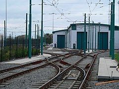 Indoor maintenance facilities at the depot