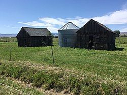 Old barn and silo, abandoned home