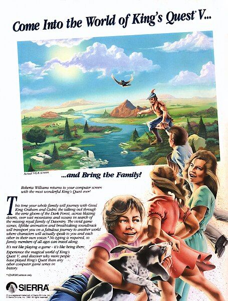 File:Sierra-Interaction-Magazine---Ad---Kingsquest5family.jpg