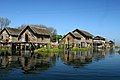 Stilt houses in Inle Lake, Myanmar