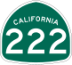 State Route 222 marker