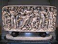 Roman marble sarcophagus with the Triumph of Dionysos and the Seasons (circa 260–270 AD)