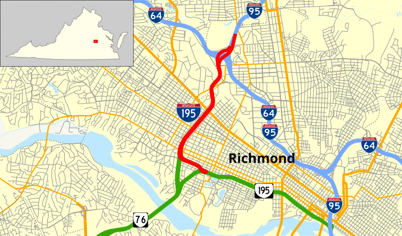 File:I-195 (VA) map.svg