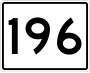 State Route 196 marker