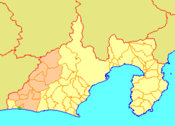 Location of Maisaka in Shizuoka Prefecture