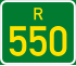 Regional route R550 shield