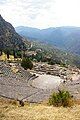 The ancient theatre in the Sanctuary of Apollo, Delphi.