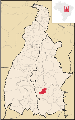 Location in Tocantins state