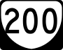 State Route 200 marker