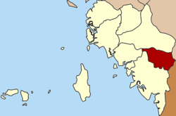 District location in Satun province