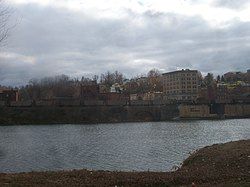 View of Brownsville from across the Monongahela River