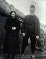 The last residents of the old Faroese House in Múli around 1940