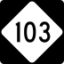 North Carolina Highway 103 marker