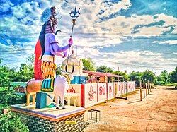 Ardhanarishvara Statue & Omkareshwar temple