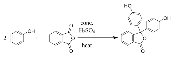 File:Phenolphthalein Synthesis.svg