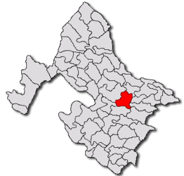 Location in Mehedinți County