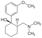 Chemical structure of Tramadol.