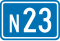 N23 road sign