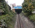 Covered cut under downtown Everett (eastern portal)