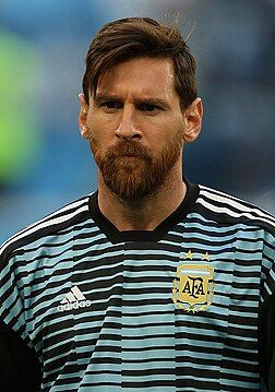 Option 1 (Messi with Argentina at the 2018 FIFA World Cup)