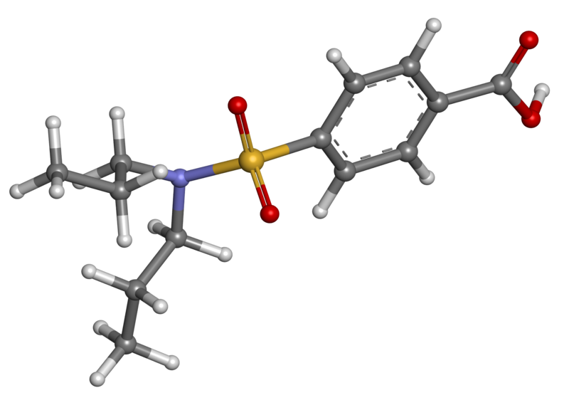 File:Probenecid ball-and-stick.png