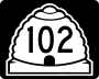 State Route 102 marker