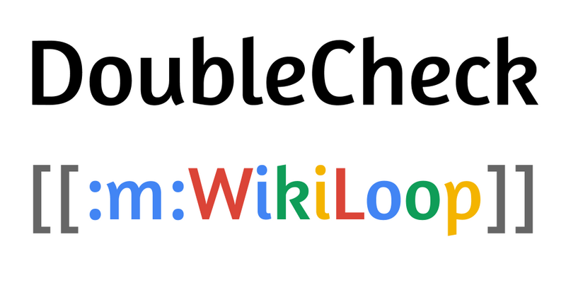 File:Wikiloop DoubleCheck logo.png