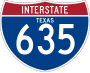 Interstate 635 marker