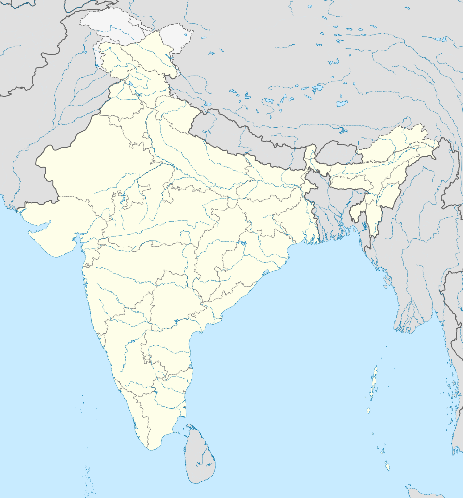 India location map